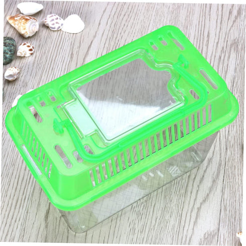 Fish Tank Home and Fish Supplies | Portable Critters Betta Tank | Color Transparent Small Reptile Tank