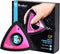 Analan Mini Pet Hair Remover - Triangle Dog Hair Remover for Car Detailing, Couch, and Furniture (Rose Pink)
