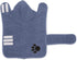Bone Dry Pet Robe Collection, Embroidered Microfiber Bath Robe with Adjustable Closure for Dogs & Cats, Small, Blue