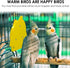 Bird Cage Heater for Cockatiels, Parrots, Conures, 12V Birdcage Warmer Heating Plate, 18W Snuggle Up Bird Warmer