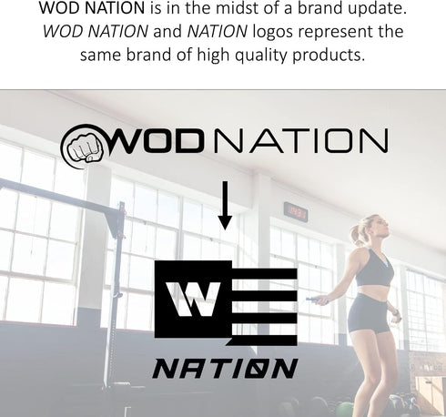WOD Nation Adjustable Speed Jump Rope for Men, Women & Children - Fast Fitness Skipping Rope for Boxing, MMA