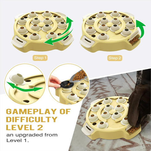 2 KADTC Dog & Cat Puzzle Toy, Levels of Step-by-Step Challenge, Large Size, Beginner to Advanced, Kitten Mental