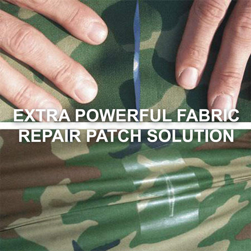 TEAR-AID Fabric Repair Kit, Type A Clear Patch for Canvas, Fiberglass, Leather, Polyester, Nylon & More, Gold Box, 2