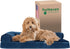 Furhaven Orthopedic Dog Bed for Large/Medium Dogs, Removable Bolsters & Washable Cover, Plush Velvet L Shaped Chaise,