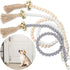 3 Pcs Hanging Dog Bell for Door Potty Training, Decorative Dog Door Bells with Wooden Beads, Adjustable Small Puppy