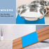 Shallow Dog Food Bowls, Non-Slip Food Grade Stainless Steel for Large Dogs - 8 Cups / 2 Quart (2 Pcs)