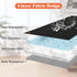 Dog Bed Covers Replacement Washable, Waterproof Quilted Covers for Dog Cat, Cover Only 30Lx70Wx6H Inches Black