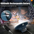 XTAUTO Portable Camping Fan with LED Lantern, USB Rechargeable Waterproof Tent Fan for Outdoor Hiking, Emergency Power