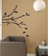 RoomMates RMK1317GM Tree Branches Peel and Stick Wall Decals, Black