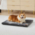 Memory Foam Dog Crate Pad, Medium 30-inch, Grey Orthopedic Pet Bed Mat with Waterproof Lining, Removable Washable Cover