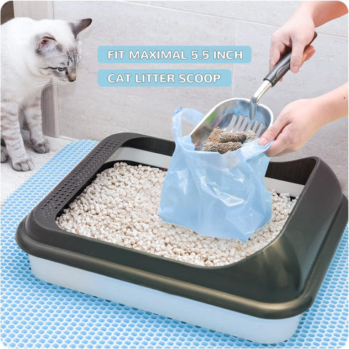 Cat Litter Bags, 120 Count, Ultra Thick, Leak-Proof, Scented, Disposable, 15 Liters Capacity