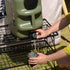 Water Container with Spigot, Portable Green Bucket for Camping, Hiking, Picnic, BBQ, 4.8Gal PE Storage Carrier (Green)