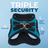 Voyager Step-In Plush Dog Harness by Best Pet Supplies - Soft Vest Harness for Small & Medium Dogs (Turquoise Plush), S