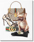 Stupell Industries Stylish Puppy Dog Designer Purse - Shoes Accessories, Design by Ziwei Li