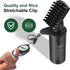 Pro Golf Club Brush Cleaner with Retainer Clip and Squeeze Water Bottle, 7.5 Inches Holds 4 Ounces, Best Golf