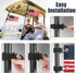TRINKA 2 Pack Golf Cart American Flag with Elastic Straps, 6 x 9" Double-Sewn Flags, Easy to Install