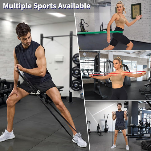 Pull Up Assistance Bands Set, 120 LBS - 600 LBS, Long Resistance Bands for Gym Workout and Muscle Training