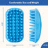 Rubber Dog Bath Brush, Silicone Pet Wash & Massage Brush for Bathing, Massaging & De-shedding