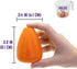 Chew King Premium Treat Dog Toy, Extremely Durable Natural Rubber, Bacon Flavored, Medium Orange