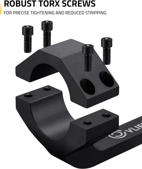 Offset CVLIFE Cantilever Scope Mounts, Dual Ring One-Piece Scope Mount, Lightweight Aluminum