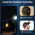 Superbright LED Coon Hunting Light, Waterproof Headlamp Rechargeable Searchlight Adjustable Gold Head Troch for Fishing