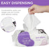 PrimePets Dog Wipes for Paws and Butt - 100 Count, 8" x 8" Lavender Scented Extra Thick Wipes for Sensitive Skin