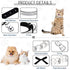 3 Pieces Rhinestones Dog Collar Set, Adjustable Artificial Pearl Dog Collar, White Bling Diamante Cat Necklace with Bell