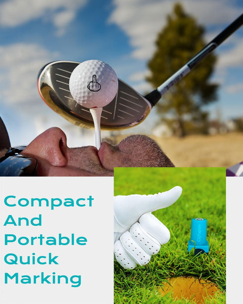 Giftspire Funny Golf Ball Stamp, Monogram Marker for Easy Identify & Reusable Personalized Golfball Stamper Marking
