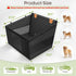 3 Dog Car Seat for Large Medium Dogs, Back Seat Extender for Pets with Hard Bottom, Strong Support Waterproof Dog Seat