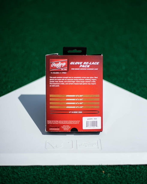 Rawlings Glove RE-LACE Pack for Baseball/Softball - Includes 4 pcs. Standard Lace with Tool