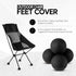 45mm) Stabilizing Rubber Ball Feet for Helinox Camping Chair - Durable Outdoor Chair Leg Cap, Help Stability on Rugged