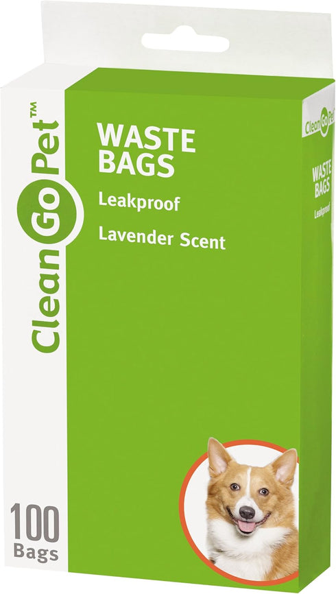 Pet Lavender Scent Doggy Waste Bags, 100-Count, Quick-Tie Handles