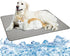 Washable Dog Cooling Mat, Ice Silk Self Cooling Pad Blanket for Indoor & Outdoor Car Seats, Light Grey (40x28 in)