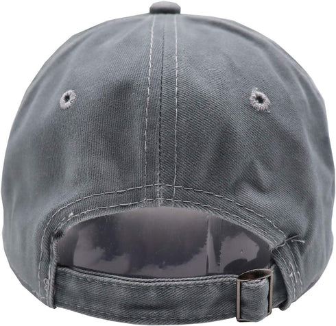KKMKSHHG Adjustable Vintage Cotton Denim Dad Hat, Barn Hair Don't Care Baseball Cap for Men and Women
