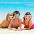 Supertrip Swim Mask with Nose Cover, Kids Swim Goggles, Tempered Glass Snorkel Diving Mask for Youth Boys Girls Age 6-14