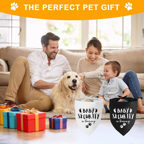 2 Packs Our Humans are Getting us a Baby Dog Bandanas Pet Scarf Pregnancy Announcement Pet Bandana for Dogs Pet