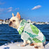 Dog Shirt Hawaiian Clothes, Leaf Printed Lapel Vest Summer Polo T-Shirt for Small Medium Dogs and Cats