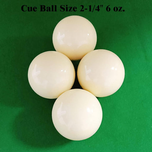 Premium Billiard Cue Ball, International Standard Size and Weight (2-1/4'', 6 oz), Every Cue Ball Tested