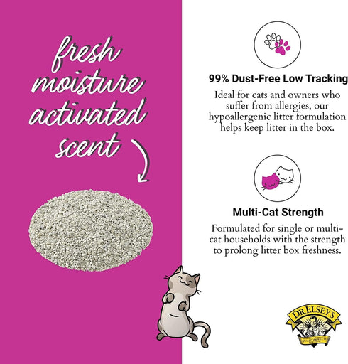 Precious Cat Elsey's Ultra Scented Cat Litter, 18 Lb/8.16 Kg (Pack May Vary)