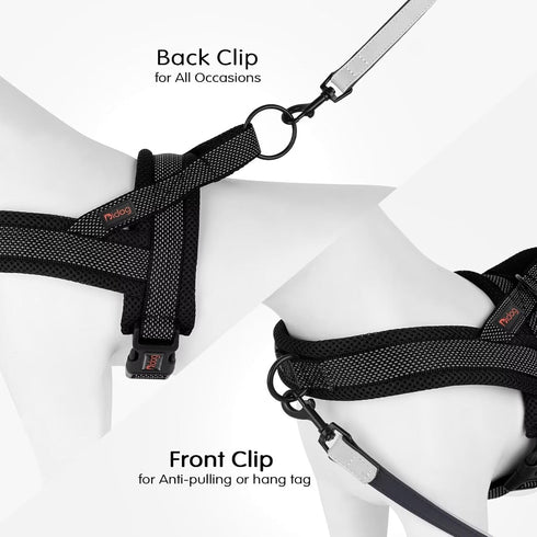 Didog No Pull Dog Harness with Breathable Mesh Padded, Full Reflective & Quick Fit Adjustable Vest for Dogs