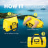 Waterproof Duffle Bag, Large Heavy Duty Travel Dry Duffel Bag for Outdoor Activities, 40L Yellow