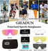 Sports Polarized Sunglasses for Adults and Youth - Cycling, Softball, Baseball, Fishing, Ski, Golf