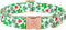 Elegant little tail Green Clover Dog Collar, St Patrick's Day Holiday Pet Collar, Adjustable Cute Puppy Collar for