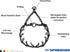 Herm Sprenger Black Stainless Steel Prong Dog Anti Pull Training Collar, Swivel Ultra-Plus Pet Pinch No-Pull Collar,
