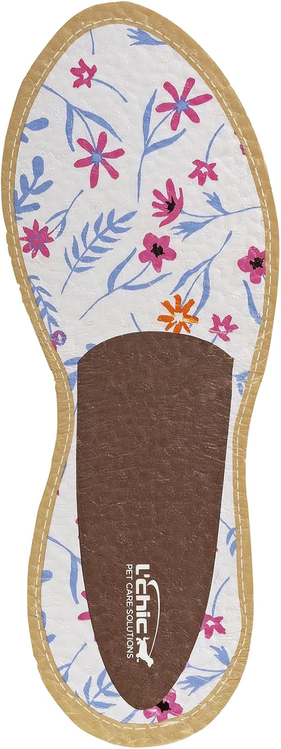 L'chic Dog Floral Chewing Shoe, Durable Chew Toy for Aggressive Chewers, Interactive Training Toy