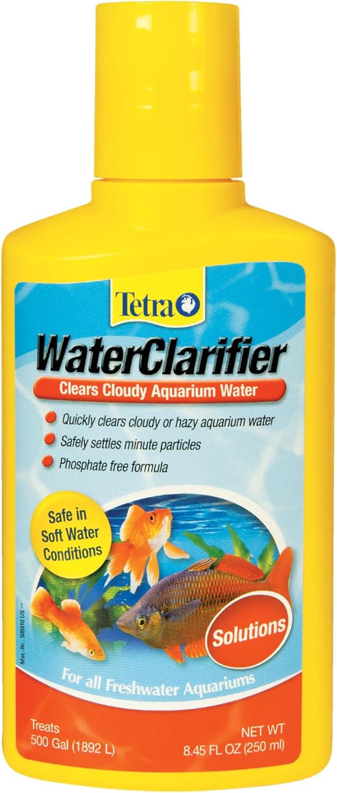 Tetra Water Clarifier, 8.45 oz Aquarium Treatment Solution, Clears Cloudy Aquarium Water, Safe for Fish and Plants, For