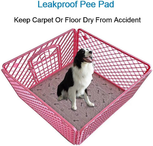 peepeego 2Pack 36x36 Dog Pads Washable and Free Dog Comb, Reusable Puppy Pads with Fast Absorbent, Waterproof, Non Slip