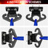 Resistance Band Wall Anchors, Black Wall Mounted Hooking Platform, Training Anchor for Home Gym Workouts