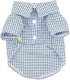 DroolingDog 3 Pack Plaid Dog Tee Shirt, Puppy Button Up Shirts, Breathable Summer T-Shirts for Small Dogs
