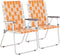UDeuxff Folding Webbed Oversized Lawn Chairs Set of 2, 260 LBS High Beach